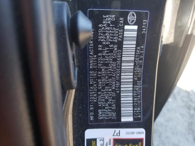 Photo 10 from auction – 2014 TOYOTA CAMRY L with VIN 4T1BF1FK0EU366803