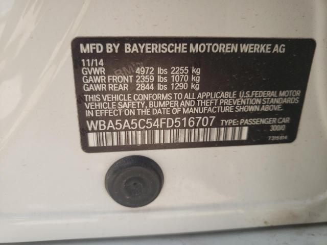 Photo 10 from auction – 2015 BMW 528 I with VIN WBA5A5C54FD516707