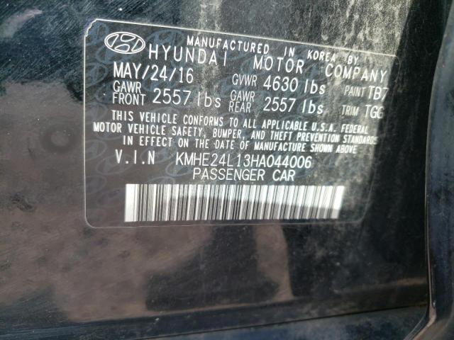 Photo 10 from auction – 2017 HYUNDAI SONATA HYB with VIN KMHE24L13HA044006