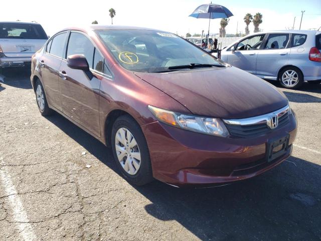 HONDA CIVIC LX 2012 with VIN 2HGFB2F59CH546400 - Photo from auction