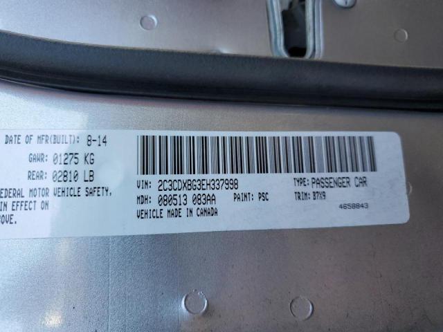 Photo 10 from auction – 2014 DODGE CHARGER SE with VIN 2C3CDXBG3EH337998