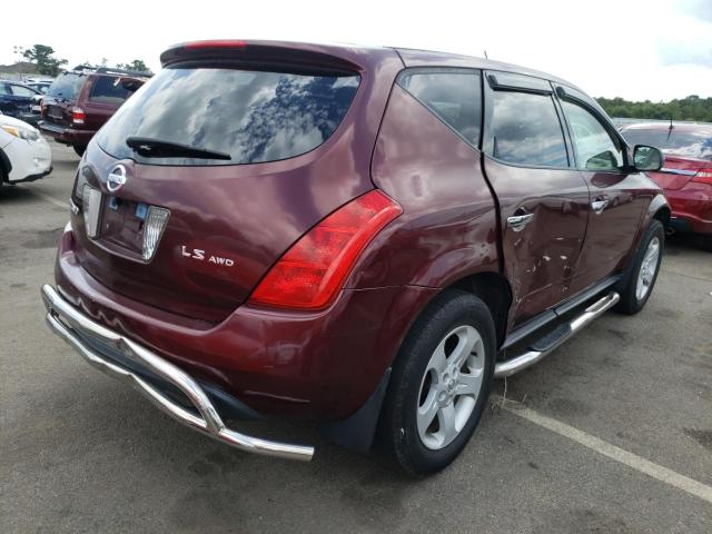 Photo 4 from auction – 2005 NISSAN MURANO SL with VIN JN8AZ08W45W407637