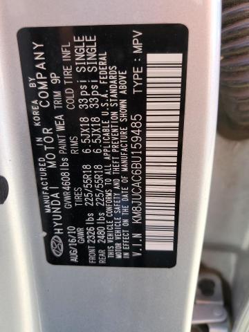 Photo 10 from auction – 2011 HYUNDAI TUCSON GLS with VIN KM8JUCAC6BU159485
