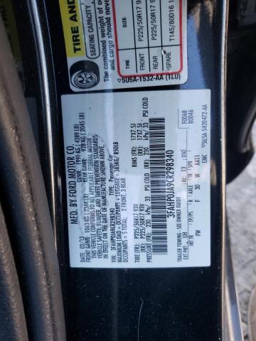 Photo 10 from auction – 2012 FORD FUSION SEL with VIN 3FAHP0JA9CR298340