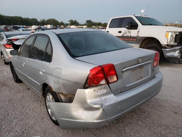Photo 3 from auction – 2001 HONDA CIVIC EX with VIN 2HGES25761H504942