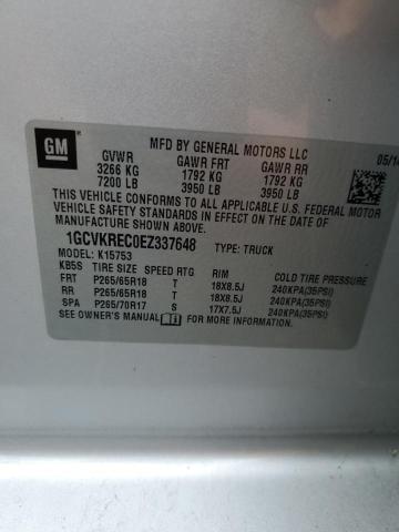 Photo 10 from auction – 2014 CHEVROLET SILVERADO with VIN 1GCVKREC0EZ337648