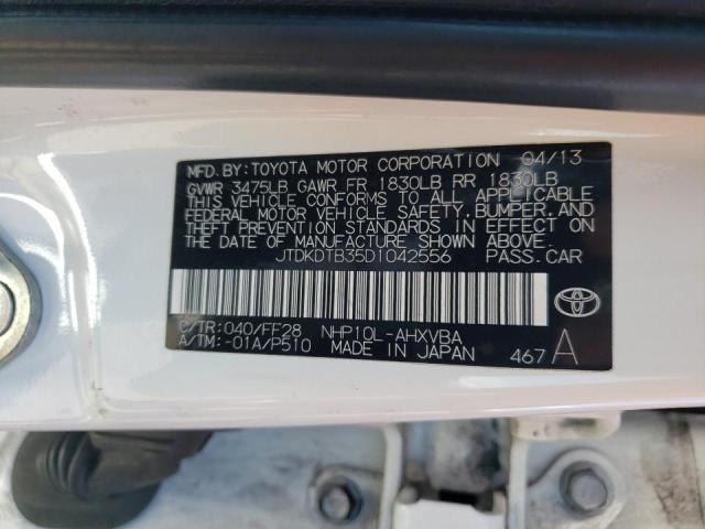 Photo 10 from auction – 2013 TOYOTA PRIUS C with VIN JTDKDTB35D1042556
