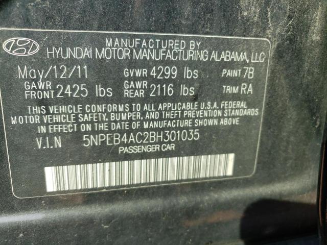 Photo 10 from auction – 2011 HYUNDAI SONATA GLS with VIN 5NPEB4AC2BH301035