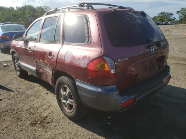 Photo 3 from auction – 2004 HYUNDAI SANTA FE G with VIN KM8SC73D14U806933