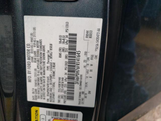 Photo 10 from auction – 2015 FORD FUSION SE with VIN 3FA6P0H76FR141645
