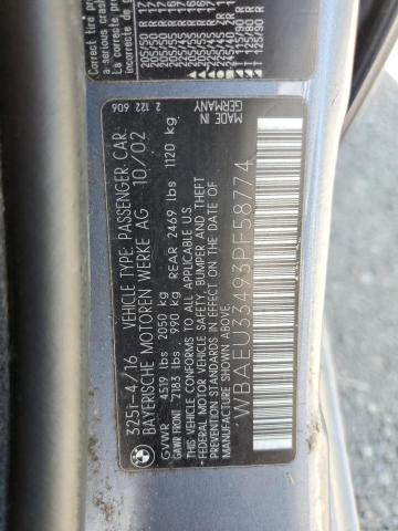 Photo 10 from auction – 2003 BMW 325 XI with VIN WBAEU33493PF58774