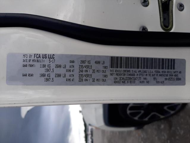 Photo 10 from auction – 2017 JEEP COMPASS LI with VIN 3C4NJDCB9HT647177