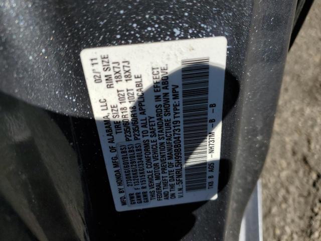Photo 10 from auction – 2011 HONDA ODYSSEY TO with VIN 5FNRL5H99BB047319