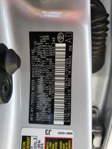 Photo 10 from auction – 2010 TOYOTA COROLLA BA with VIN 2T1BU4EEXAC526197