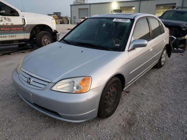 Photo 2 from auction – 2001 HONDA CIVIC EX with VIN 2HGES25761H504942