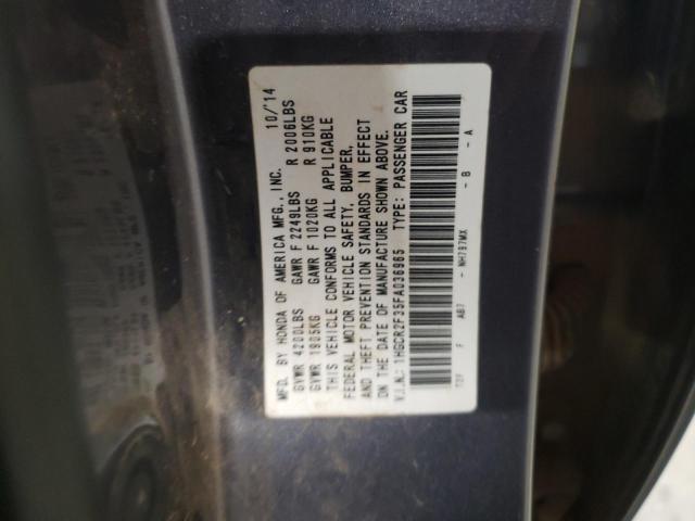 Photo 10 from auction – 2015 HONDA ACCORD LX with VIN 1HGCR2F35FA036965