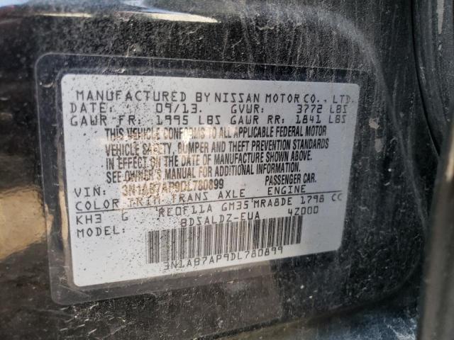 Photo 10 from auction – 2013 NISSAN SENTRA S with VIN 3N1AB7AP9DL780899
