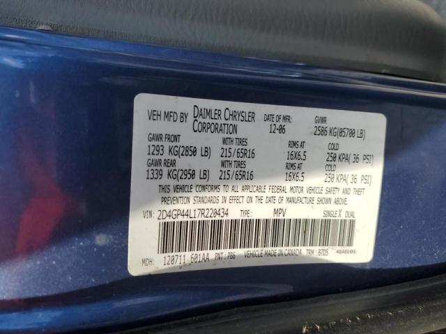 Photo 10 from auction – 2007 DODGE GRAND CARA with VIN 2D4GP44L17R220434