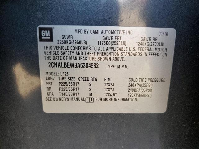 Photo 10 from auction – 2010 CHEVROLET EQUINOX LS with VIN 2CNALBEW9A6304582