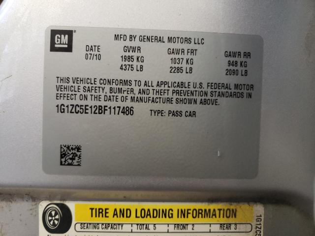 Photo 10 from auction – 2011 CHEVROLET MALIBU 1LT with VIN 1G1ZC5E12BF117486