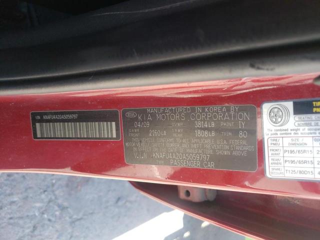 Photo 10 from auction – 2010 KIA FORTE EX with VIN KNAFU4A20A5059797
