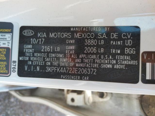 Photo 10 from auction – 2018 KIA FORTE LX with VIN 3KPFK4A72JE206372