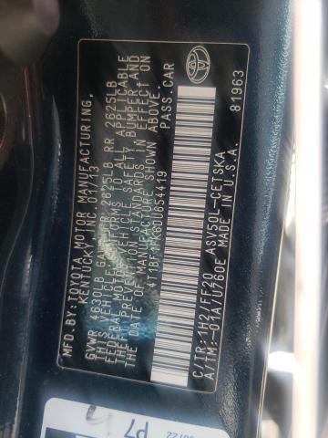 Photo 10 from auction – 2013 TOYOTA CAMRY L with VIN 4T1BF1FK6DU654419