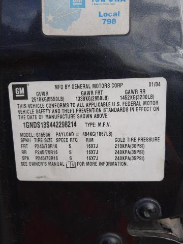 Photo 10 from auction – 2004 CHEVROLET TRAILBLAZE with VIN 1GNDS13S442298214