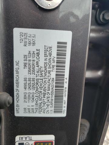 Photo 10 from auction – 2021 HONDA CR-V EX with VIN 5J6RW1H55MA001084
