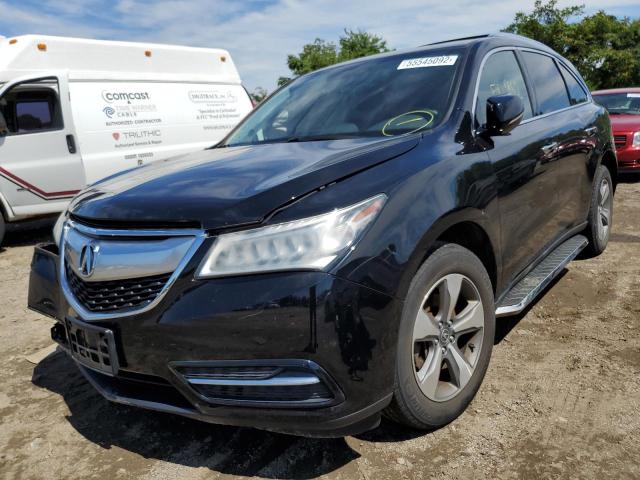 Photo 2 from auction – 2016 ACURA MDX with VIN 5FRYD4H2XGB012199