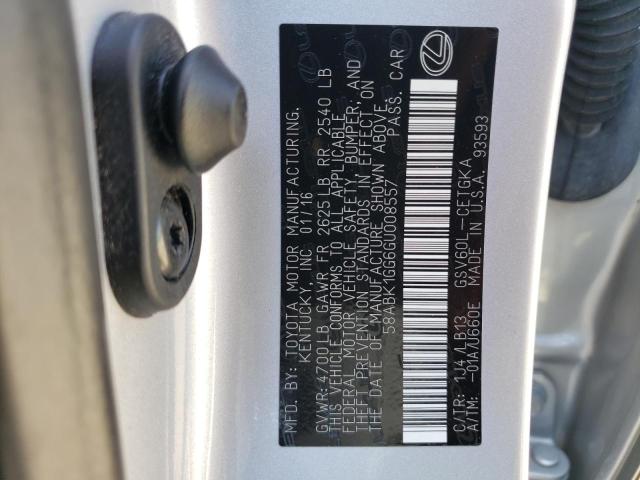 Photo 10 from auction – 2016 LEXUS ES 350 with VIN 58ABK1GG6GU008557