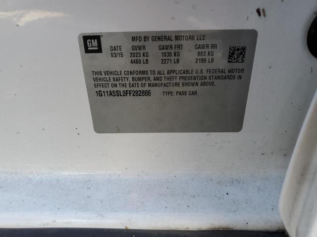 Photo 10 from auction – 2015 CHEVROLET MALIBU LS with VIN 1G11A5SL0FF282886