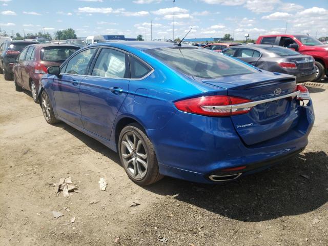 Photo 3 from auction – 2017 FORD FUSION SE with VIN 3FA6P0T94HR307916
