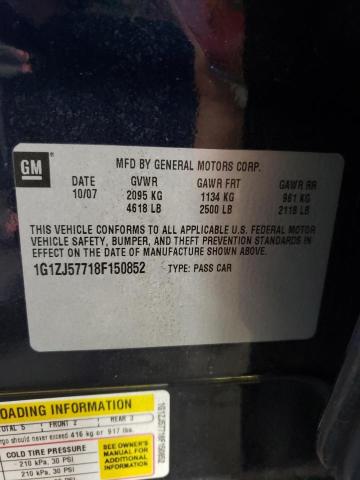 Photo 10 from auction – 2008 CHEVROLET MALIBU 2LT with VIN 1G1ZJ57718F150852