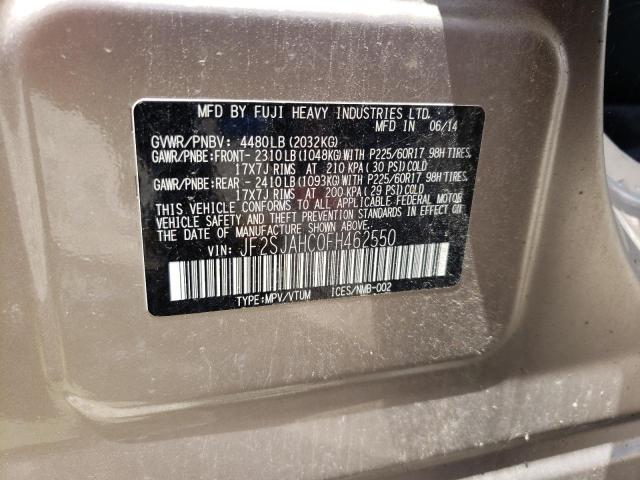 Photo 10 from auction – 2015 SUBARU FORESTER 2 with VIN JF2SJAHC0FH462550