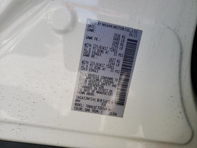 Photo 10 from auction – 2015 NISSAN ROGUE S with VIN 5N1AT2MT5FC895659