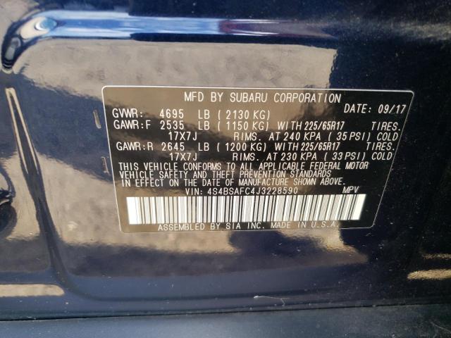 Photo 10 from auction – 2018 SUBARU OUTBACK 2. with VIN 4S4BSAFC4J3228590