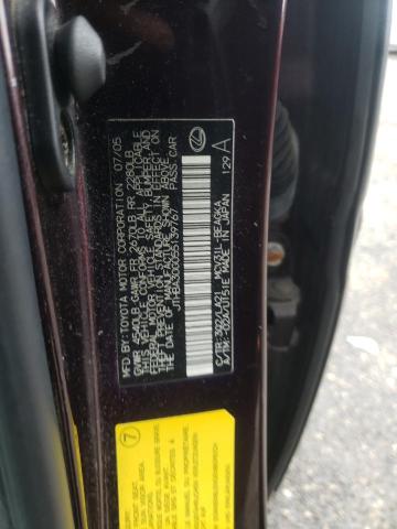 Photo 10 from auction – 2005 LEXUS ES 330 with VIN JTHBA30G055139767