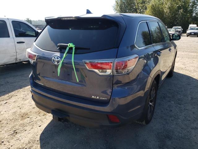 Photo 4 from auction – 2016 TOYOTA HIGHLANDER with VIN 5TDJKRFH9GS236024