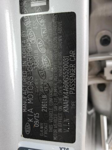 Photo 10 from auction – 2016 KIA FORTE LX with VIN KNAFK4A60G5520031
