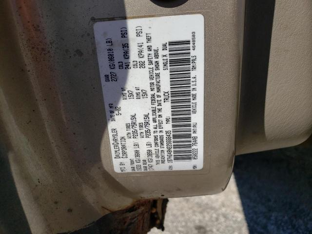 Photo 10 from auction – 2002 DODGE DAKOTA QUA with VIN 1B7HG48N22S666435