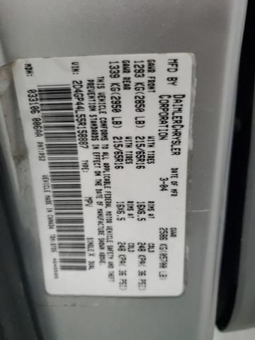 Photo 10 from auction – 2005 DODGE GRAND CARA with VIN 2D4GP44L55R158887
