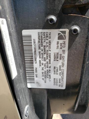 Photo 10 from auction – 2002 SATURN SC2 with VIN 1G8ZY12702Z115075