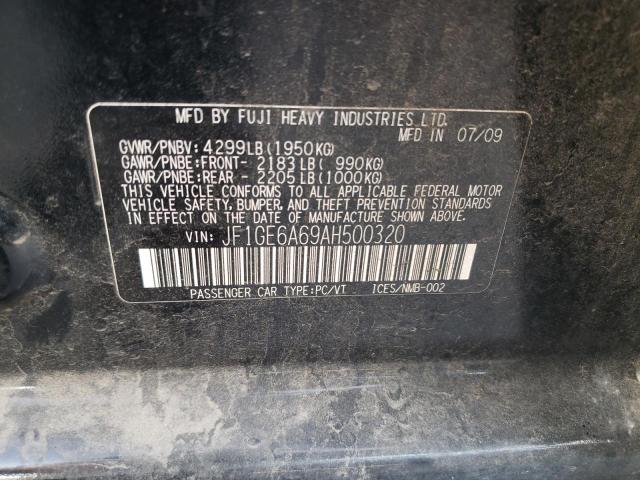 Photo 10 from auction – 2010 SUBARU IMPREZA 2. with VIN JF1GE6A69AH500320