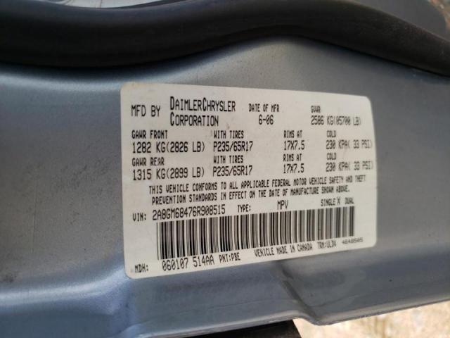 Photo 10 from auction – 2006 CHRYSLER PACIFICA T with VIN 2A8GM68476R908515
