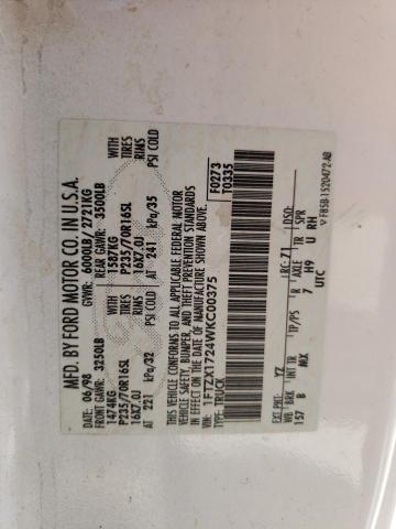 Photo 10 from auction – 1998 FORD F150 with VIN 1FTZX1724WKC00375