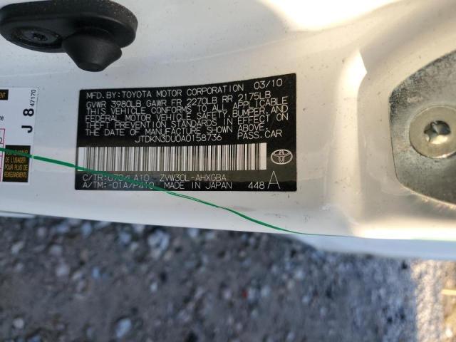 Photo 10 from auction – 2010 TOYOTA PRIUS with VIN JTDKN3DU0A0158736