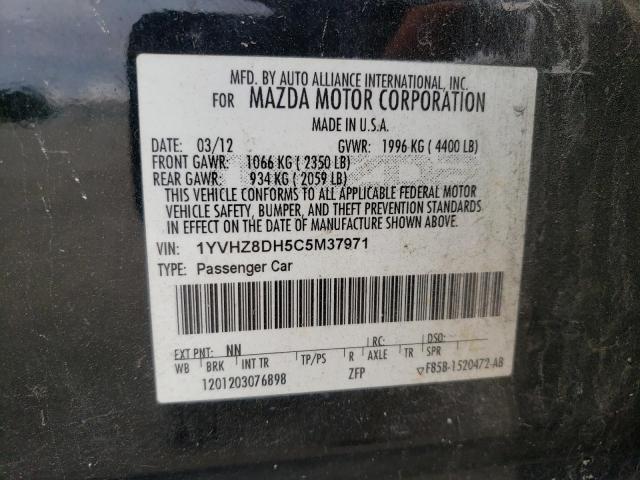 Photo 10 from auction – 2012 MAZDA 6 I with VIN 1YVHZ8DH5C5M37971