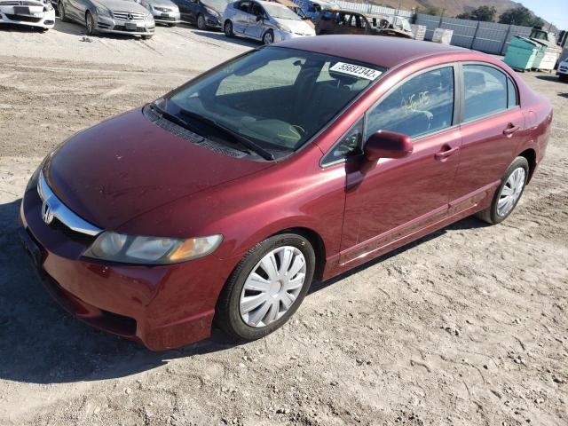 Photo 2 from auction – 2010 HONDA CIVIC LX with VIN 19XFA1F52AE067014