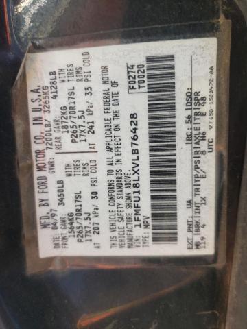 Photo 10 from auction – 1997 FORD EXPEDITION with VIN 1FMFU18LXVLB76428